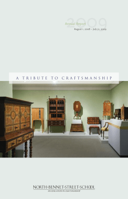 FY 2009 - North Bennet Street School