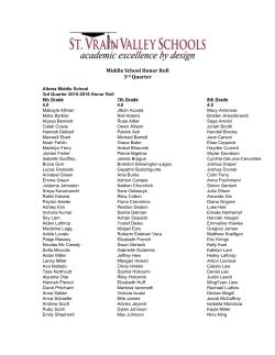 2015-2016 Middle School