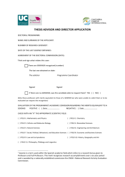 thesis advisor and director application
