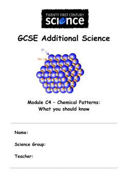 Additional Science C4 Module &ndash; What You Should Know