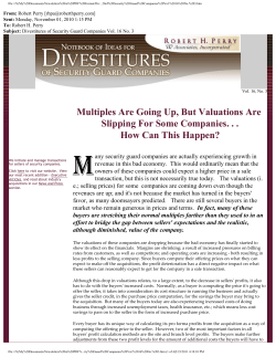 Multiples Are Going Up, But Valuations Are Slipping For Some