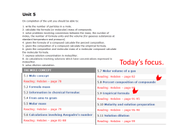 Percent Composition, Empirical Formula