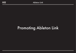 Ableton Link Promotion Guidelines.indd