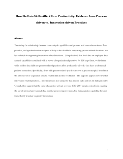 How Do Data Skills Affect Firm Productivity: Evidence from Process