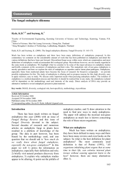 The fungal endophyte dilemma