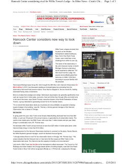 Hancock Center considers new way to look down