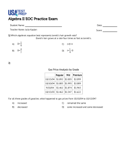 Student Name: Date: ______ Score