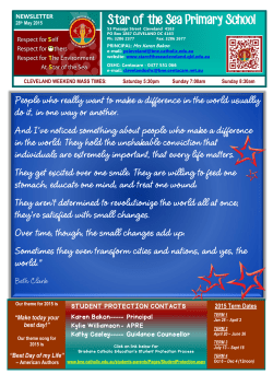 May 28 2015 - Star of the Sea Primary School