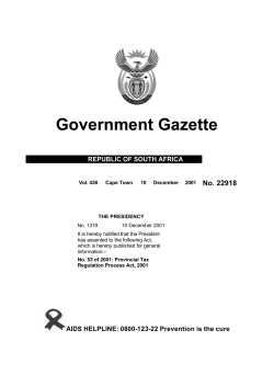 Provincial Tax Regulation Process Act [No. 53 of