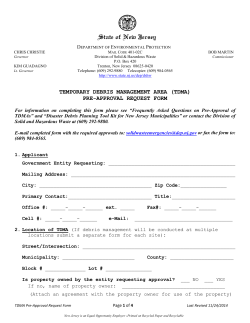 temporary debris management area (tdma) pre