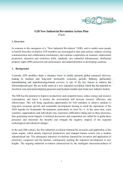 G20 New Industrial Revolution Action Plan