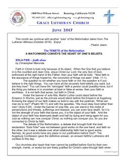 Monthly Newsletter - Grace Lutheran Church