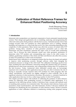 Calibration of Robot Reference Frames for Enhanced
