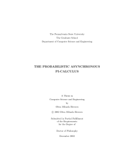 THE PROBABILISTIC ASYNCHRONOUS PI-CALCULUS