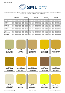 RAL Colour Chart - SML Marine Paints Logo