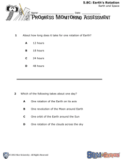 5.8C: Earth`s Rotation