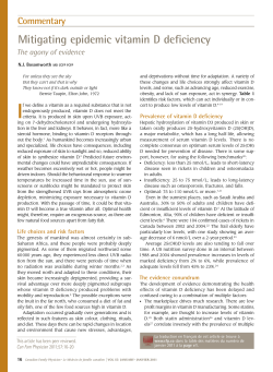 Mitigating epidemic vitamin D deficiency