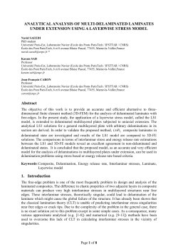 ANALYTICAL ANALYSIS OF MULTI-DELAMINATED - IIFC