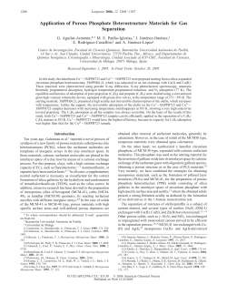 Application of Porous Phosphate Heterostructure Materials for Gas