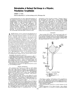 Determination of Carboxyl End Groups in Polyester, Polyethylene