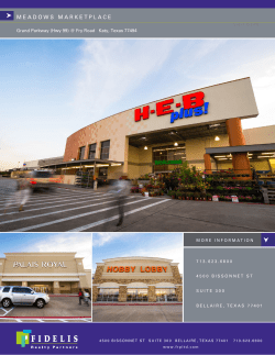 MEADOWS MARKETPLACE - fidelisrealtypartners.com