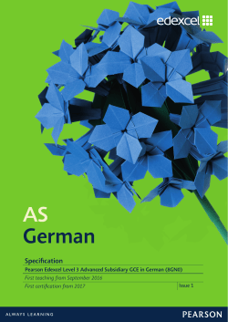 For first teaching from September 2016. - Edexcel