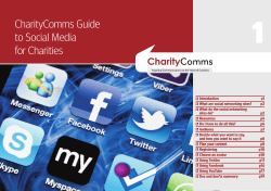 CharityComms Guide to Social Media for Charities