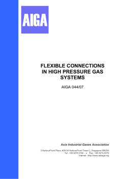 Flexible connections in high pressure gas systems Category