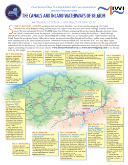 Announce A Waterways Tour To The Canals And Inland WaTerWays