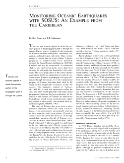 monitoring oceanic earthquakes the caribbean