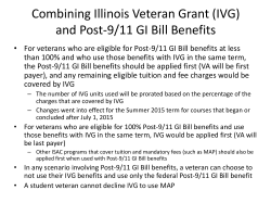 Combining Illinois Veteran Grant (IVG) and Post