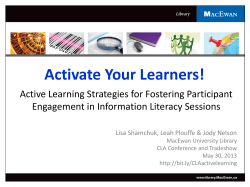 Activate Your Learners! - RO@M
