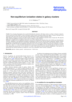 Non-equilibrium ionization states in galaxy clusters