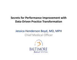 Jessica Henderson Boyd, MD, MPH Chief Medical Officer