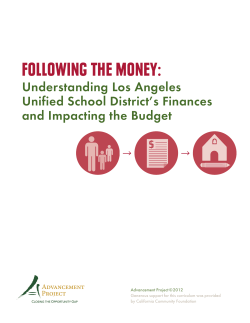 following the money - Advancement Project California