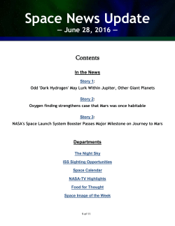 Space News Update