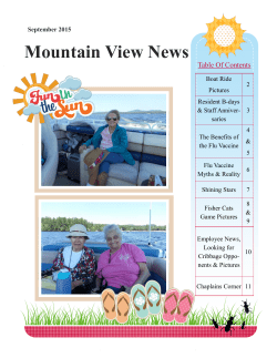 September 2015 Newsletter