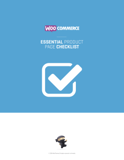 essential product page checklist