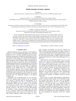 Double ionization of atomic cadmium
