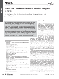 Stretchable, Curvilinear Electronics Based on Inorganic Materials