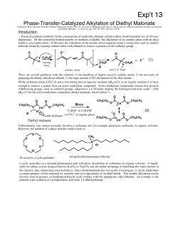 Exp`t 13 - Chemistry Courses