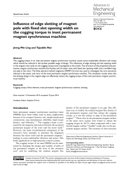 Influence of edge slotting of magnet pole with fixed slot opening