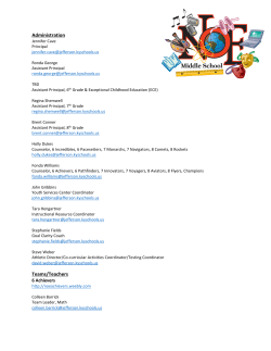 Administration Teams/Teachers