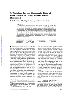 A Technique for the Microscopic Study of Blood Vessels