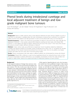 Phenol levels during intralesional curettage and local adjuvant