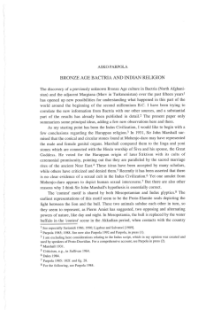 BRONZE AGE BACTRIA AND INDIAN RELIGION