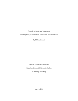 Decoding Hardy`s Architectural Metaphor in Jude the Obscure