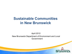 New Deal - Government of New Brunswick