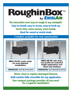 The innovative new way to rough in any minisplit!