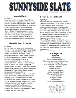 Moms in March Happy Birthday Dr. Seuss Beware the Ides of March